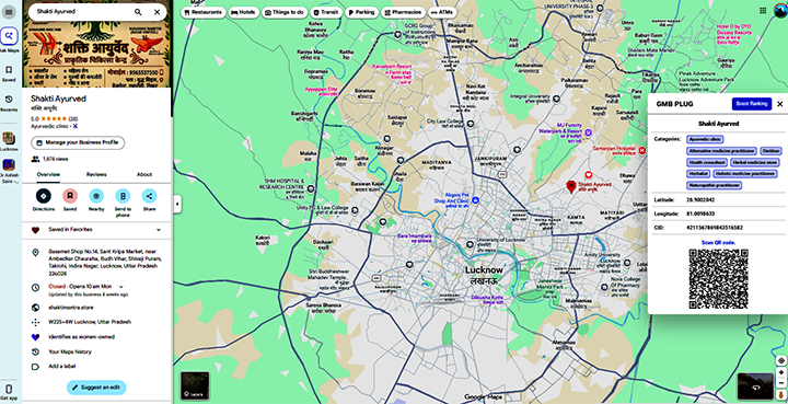 Google Maps Ranking Proof